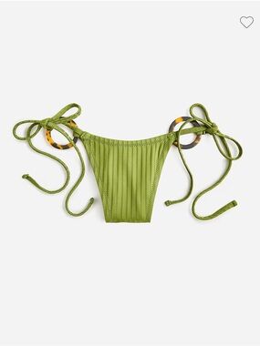 Madewell Swim M String Bikini Bottom Green